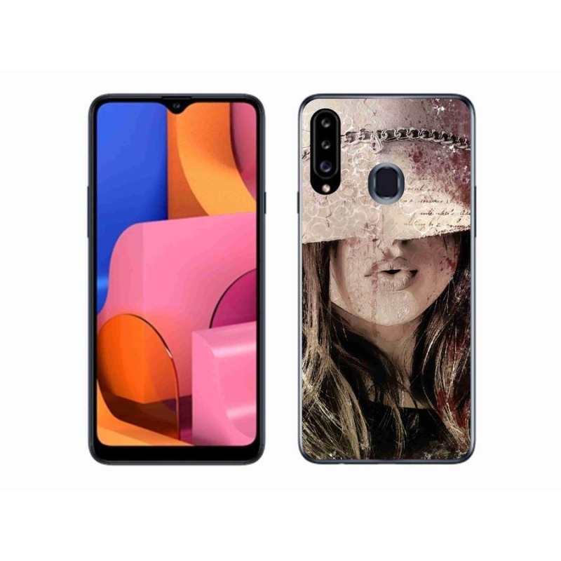 Gélový kryt mmCase na mobil Samsung Galaxy A20S - dievča