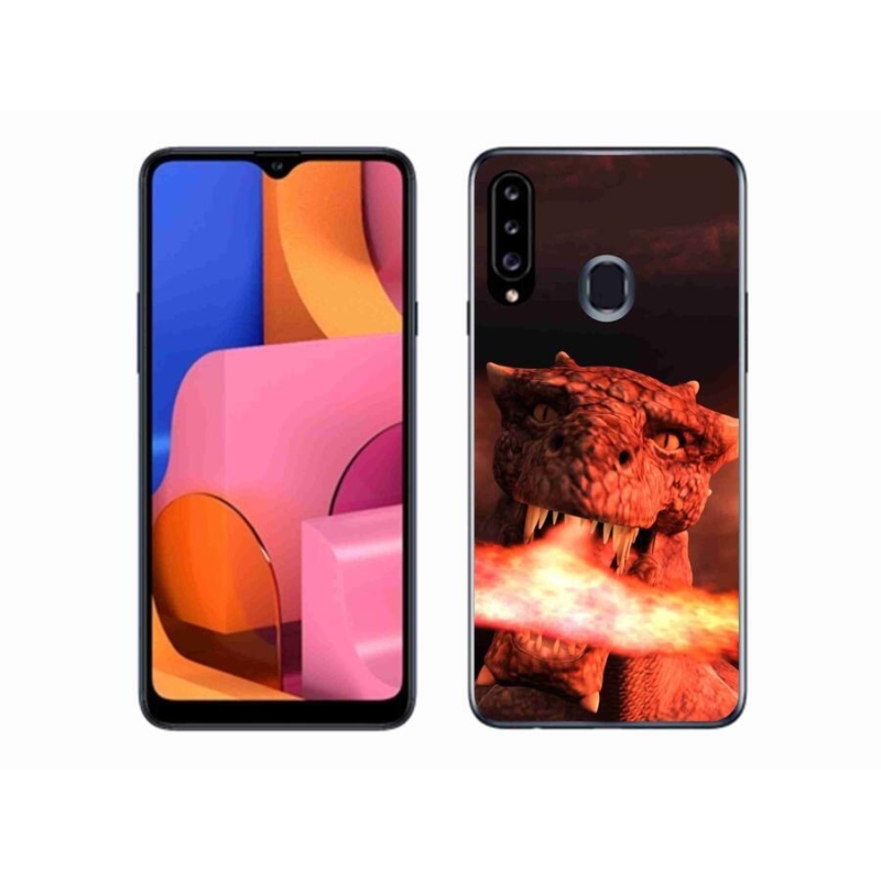 Gélový kryt mmCase na mobil Samsung Galaxy A20S - drak