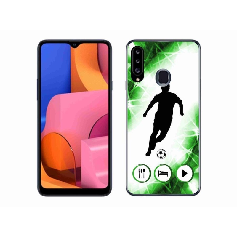 Gélový kryt mmCase na mobil Samsung Galaxy A20s - futbalista