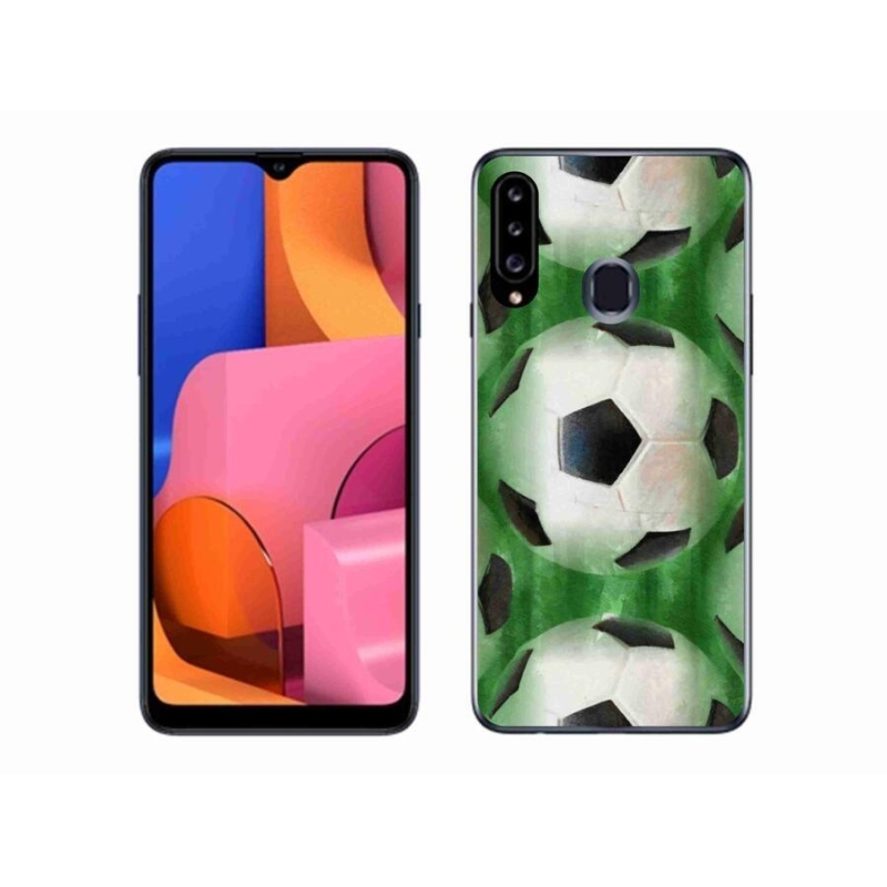 Gélový kryt mmCase na mobil Samsung Galaxy A20s - futbalová lopta