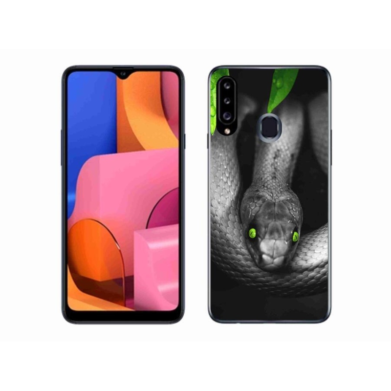 Gélový kryt mmCase na mobil Samsung Galaxy A20s - had