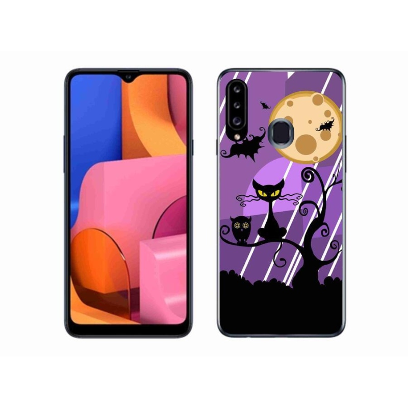 Gélový kryt mmCase na mobil Samsung Galaxy A20s - halloween