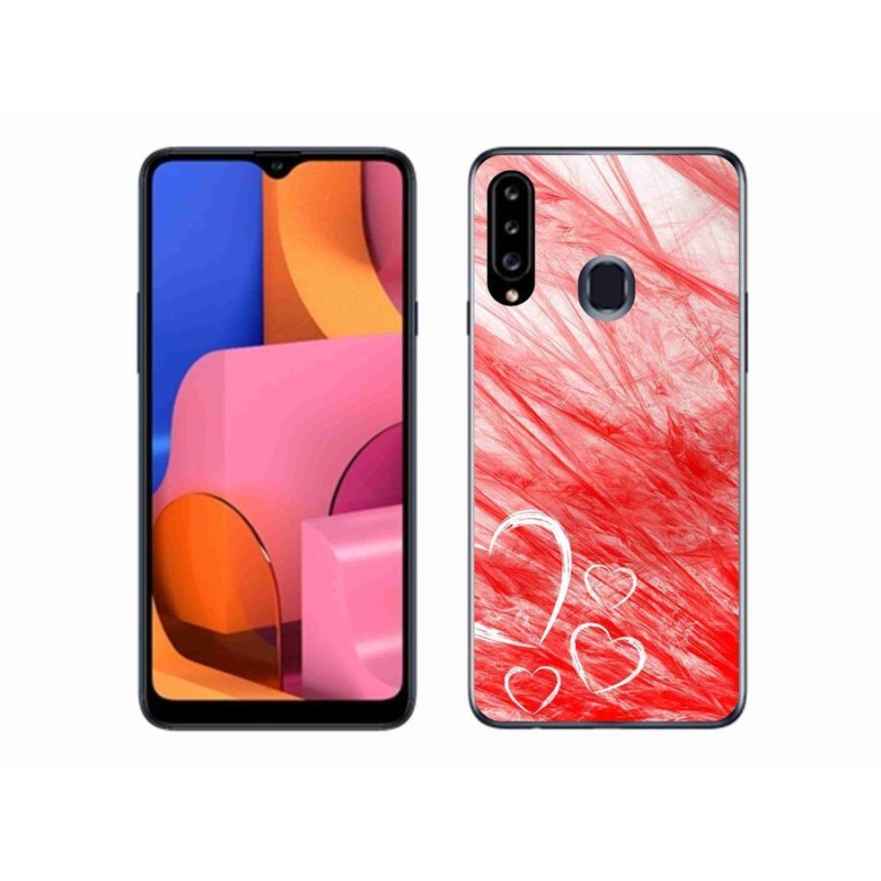 Gélový kryt mmCase na mobil Samsung Galaxy A20s - heart