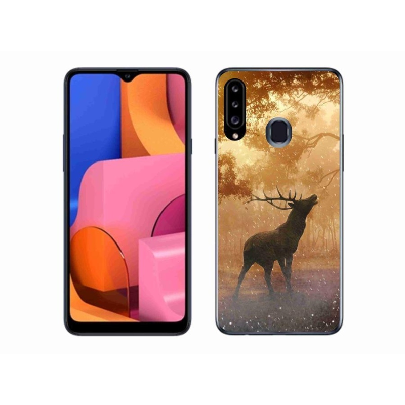 Gélový kryt mmCase na mobil Samsung Galaxy A20s - jeleň v ruji