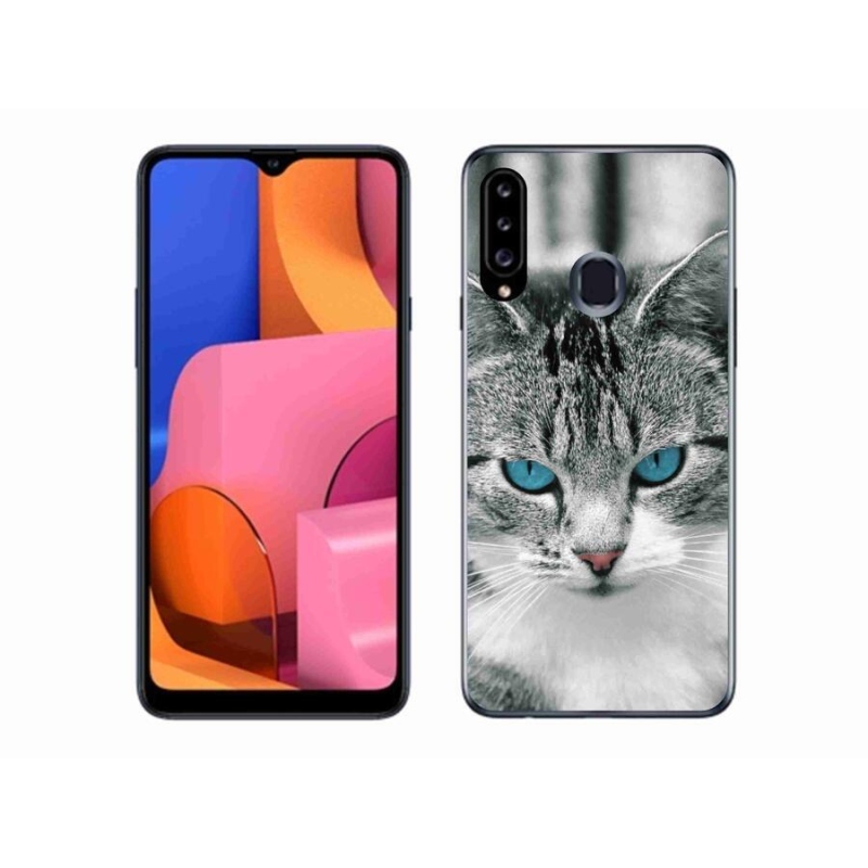 Gélový kryt mmCase na mobil Samsung Galaxy A20S - mačacie pohľad 1