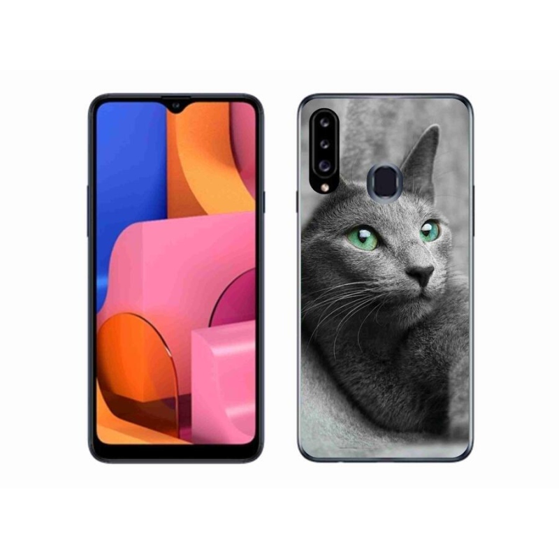 Gélový kryt mmCase na mobil Samsung Galaxy A20s - mačka 2