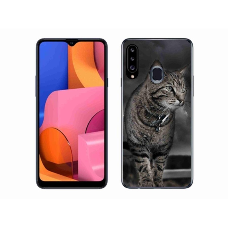 Gélový kryt mmCase na mobil Samsung Galaxy A20s - mačka