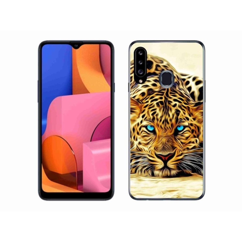 Gélový kryt mmCase na mobil Samsung Galaxy A20s - kreslený tiger