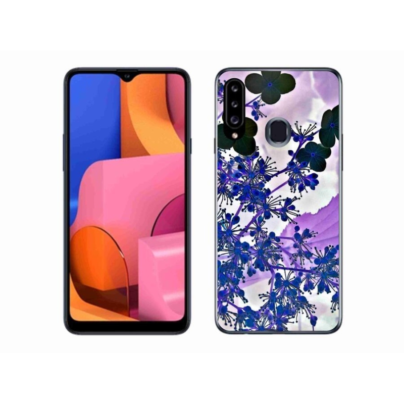 Gélový kryt mmCase na mobil Samsung Galaxy A20S - kvet hortenzie