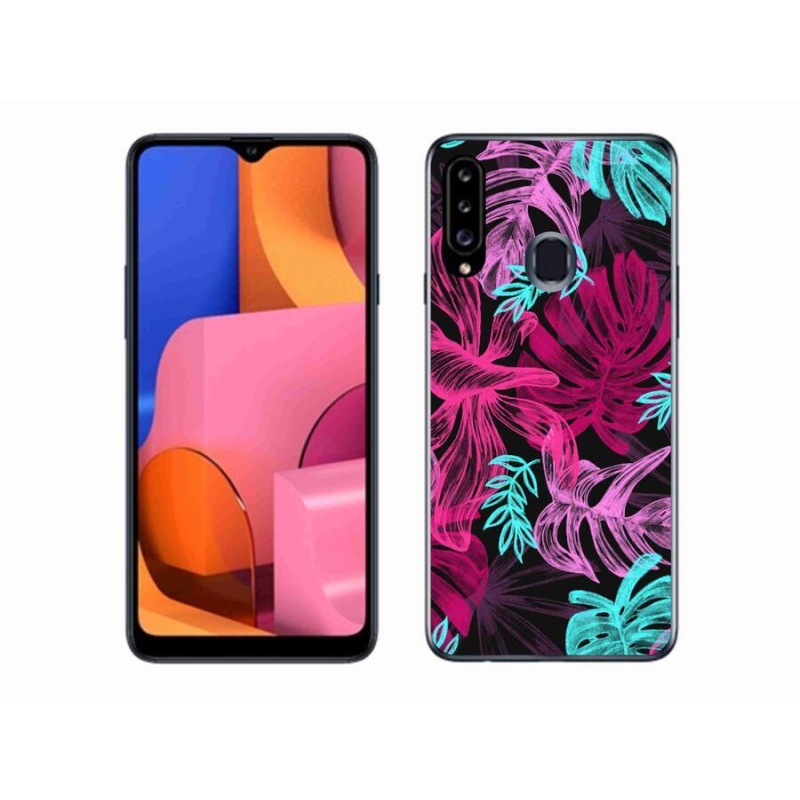 Gélový kryt mmCase na mobil Samsung Galaxy A20S - kvety 1