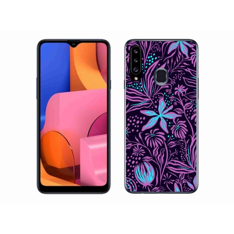 Gélový kryt mmCase na mobil Samsung Galaxy A20S - kvety 2