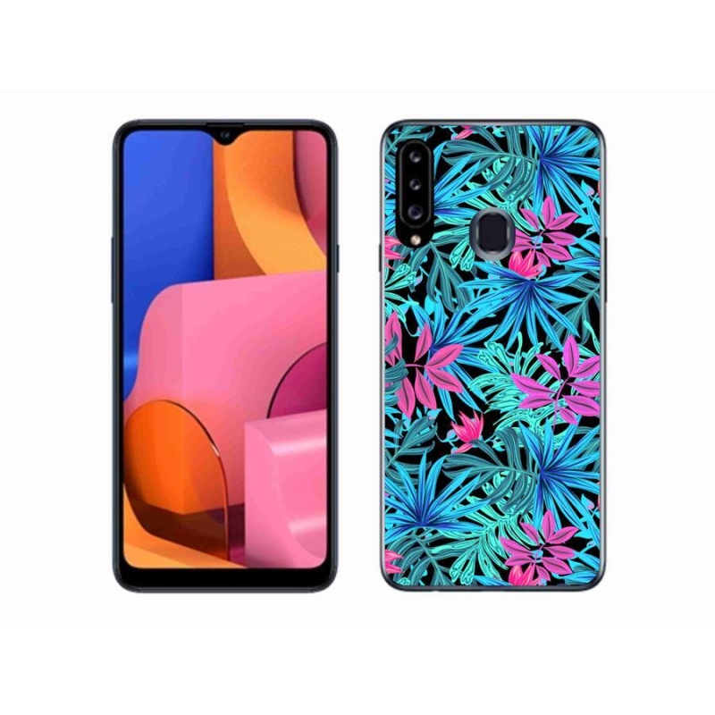 Gélový kryt mmCase na mobil Samsung Galaxy A20S - kvety 3