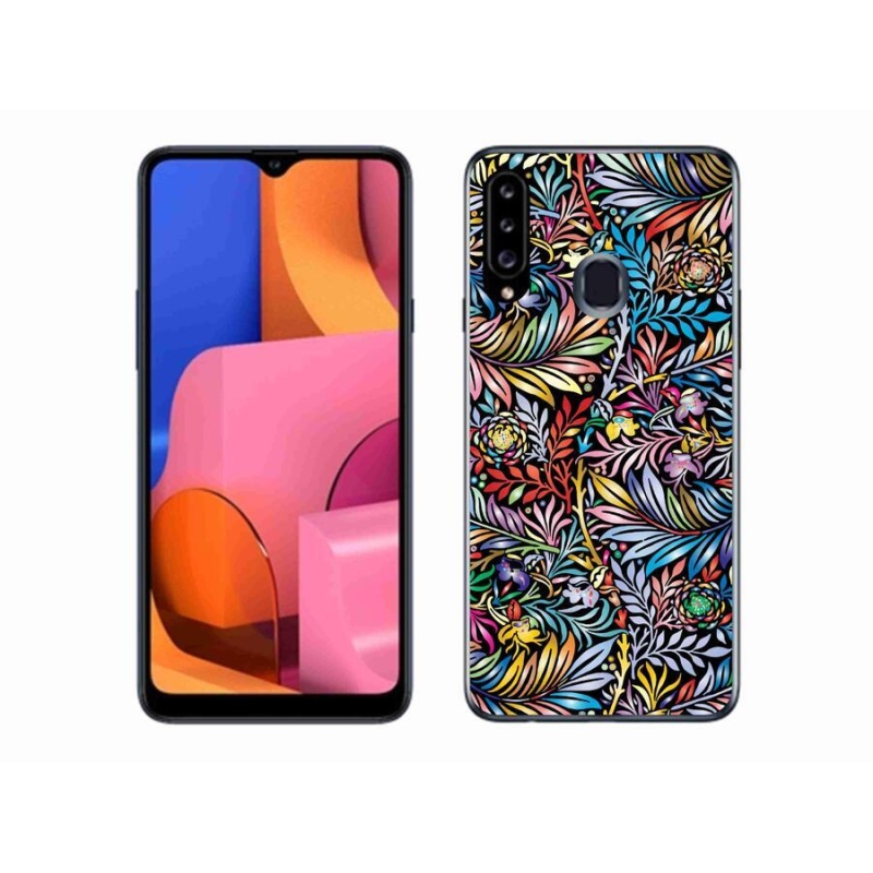 Gélový kryt mmCase na mobil Samsung Galaxy A20S - kvety 5