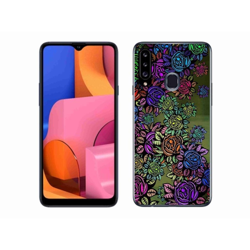 Gélový kryt mmCase na mobil Samsung Galaxy A20S - kvety 6