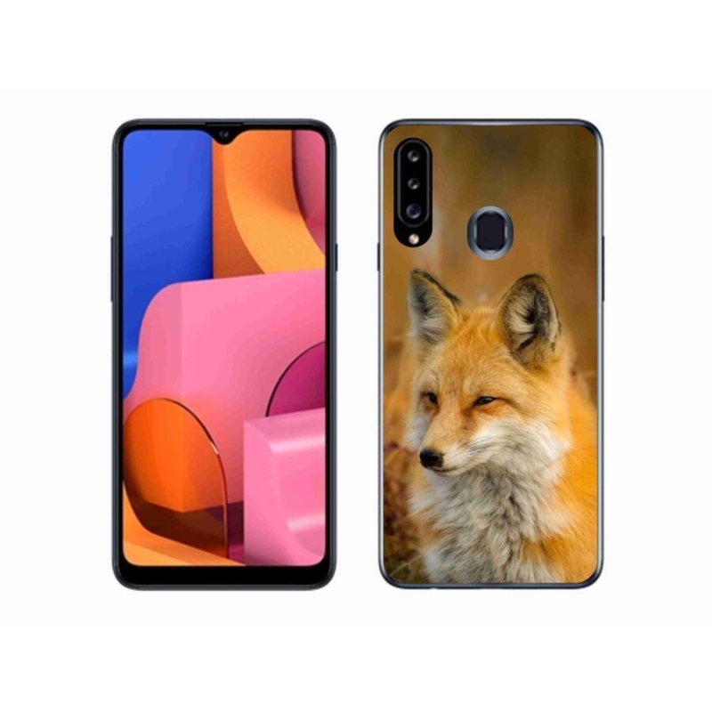 Gélový kryt mmCase na mobil Samsung Galaxy A20s - líška