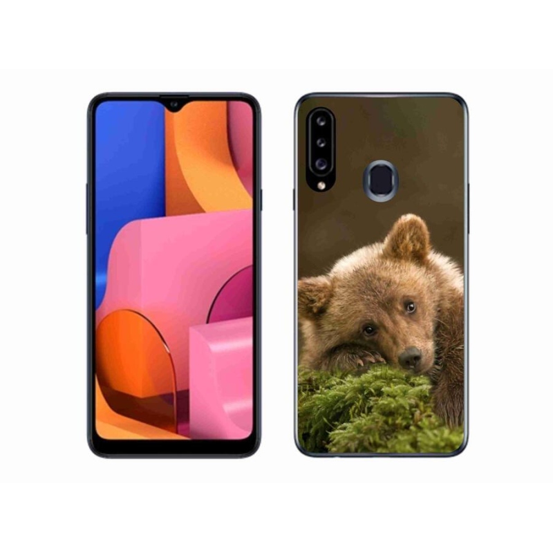 Gélový kryt mmCase na mobil Samsung Galaxy A20s - medveď