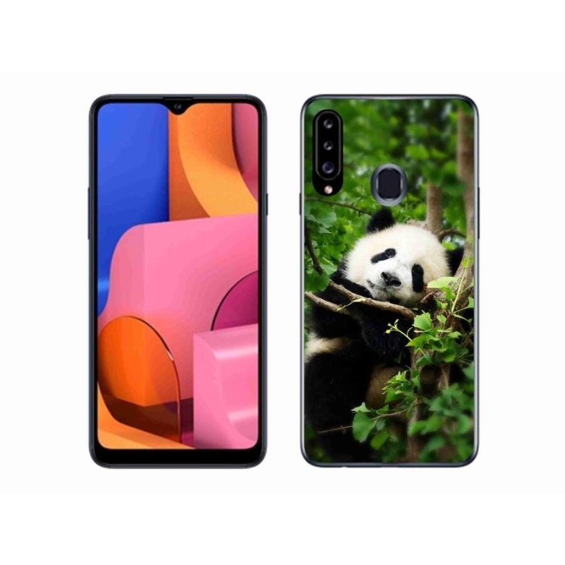 Gélový kryt mmCase na mobil Samsung Galaxy A20s - panda