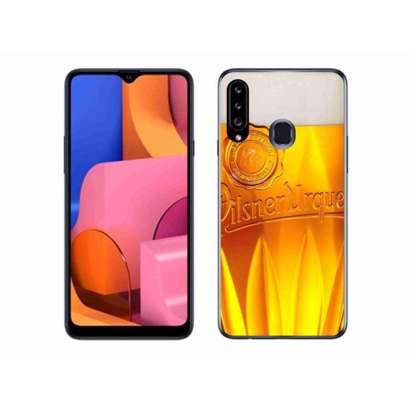 Gélový kryt mmCase na mobil Samsung Galaxy A20s - pivo