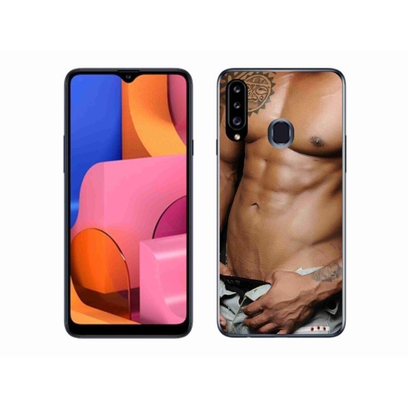 Gélový kryt mmCase na mobil Samsung Galaxy A20s - sexy muž