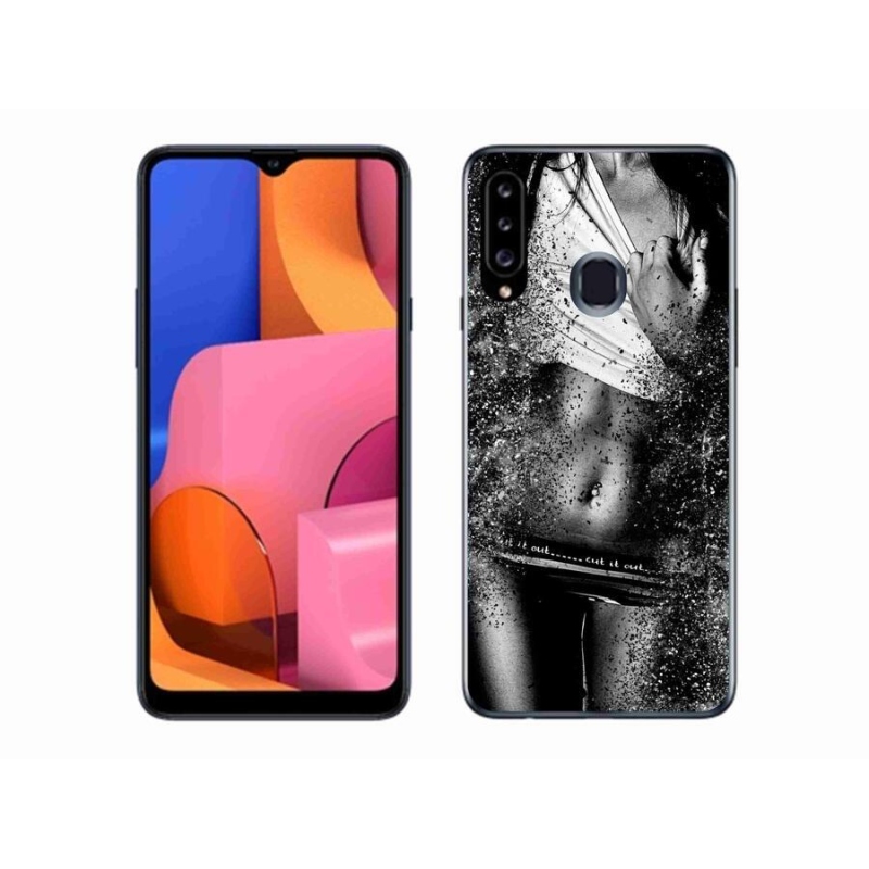 Gélový kryt mmCase na mobil Samsung Galaxy A20s - sexy žena 1