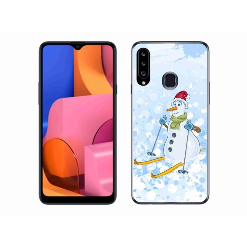 Gélový kryt mmCase na mobil Samsung Galaxy A20s - snehuliak