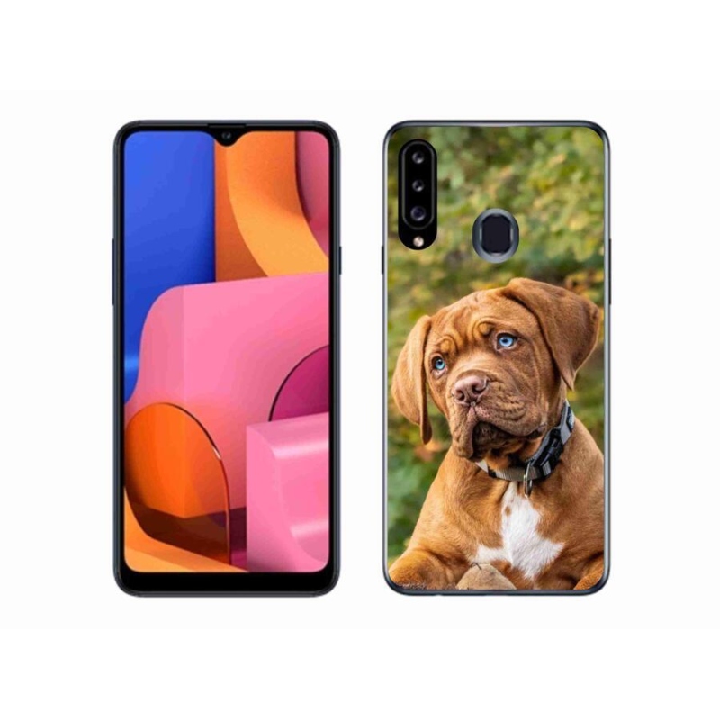 Gélový kryt mmCase na mobil Samsung Galaxy A20s - šteňa