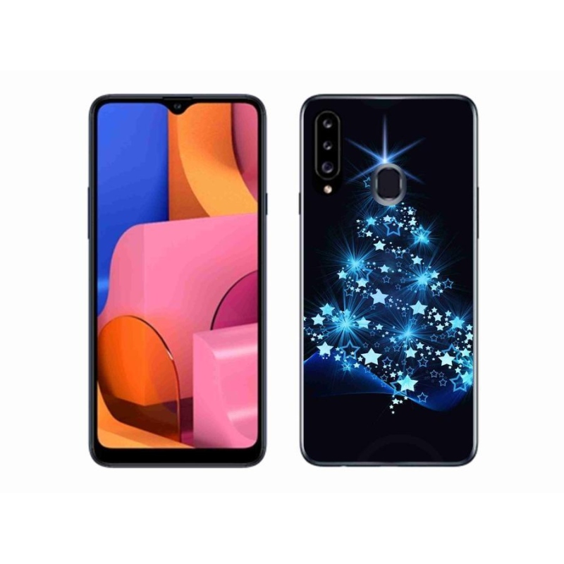 Gélový kryt mmCase na mobil Samsung Galaxy A20s - vianočný stromček