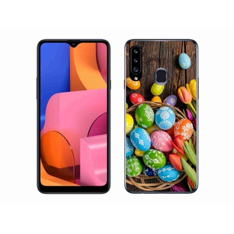 Gélový kryt mmCase na mobil Samsung Galaxy A20s - veľkonočné vajíčka