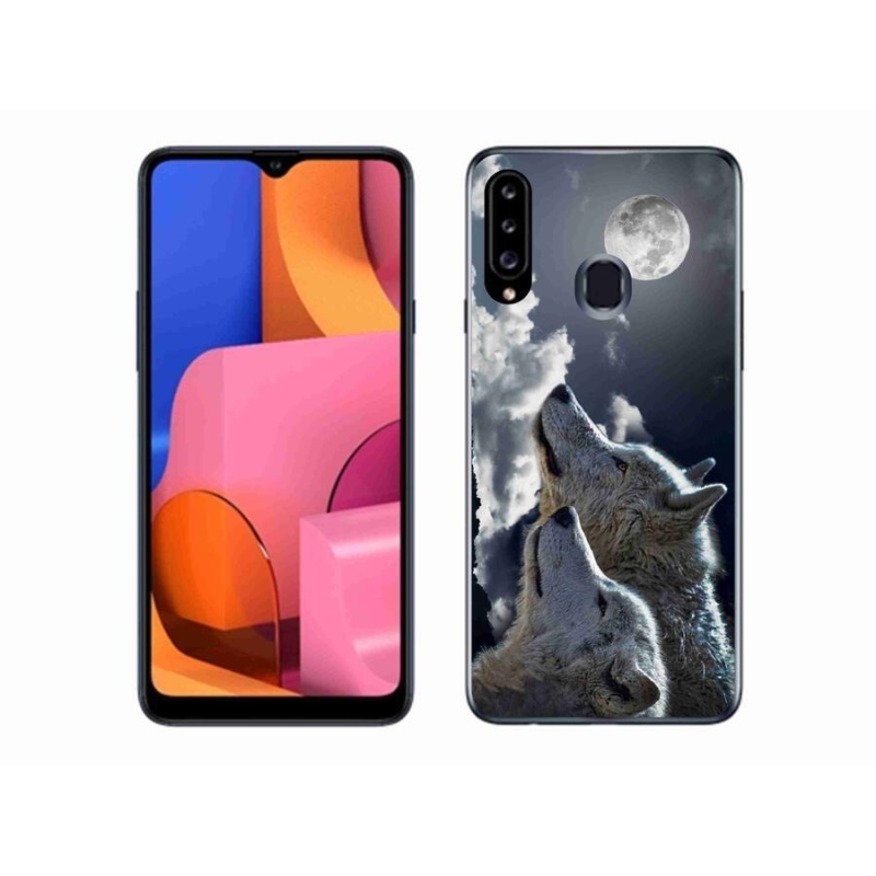 Gélový kryt mmCase na mobil Samsung Galaxy A20S - vlci