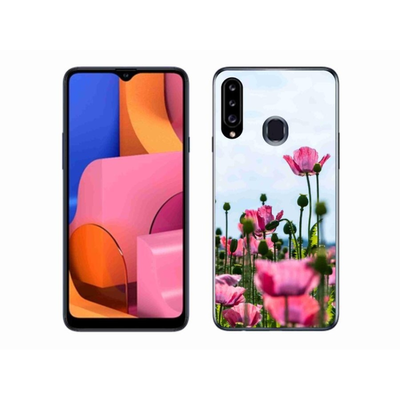 Gélový kryt mmCase na mobil Samsung Galaxy A20S - vlčí mak