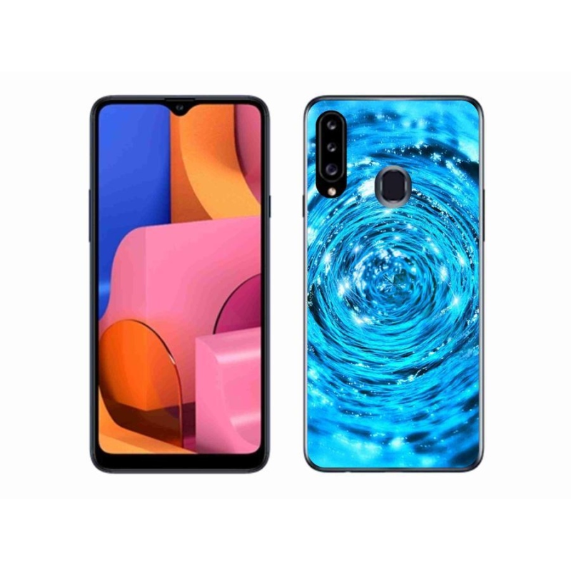 Gélový kryt mmCase na mobil Samsung Galaxy A20s - vodný vír