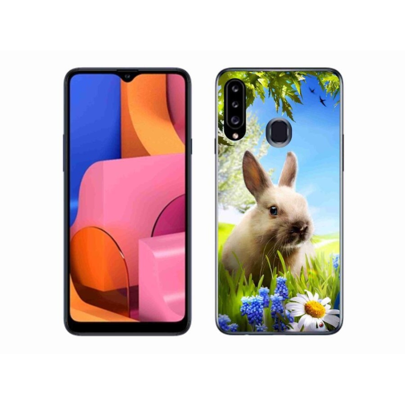 Gélový kryt mmCase na mobil Samsung Galaxy A20s - zajačik