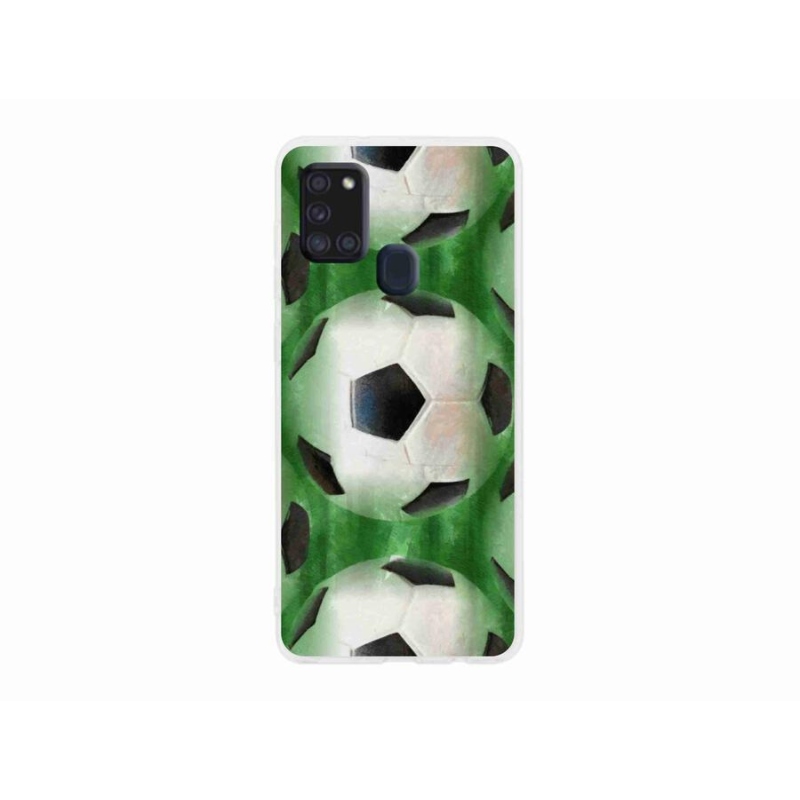 Gélový kryt mmCase na mobil Samsung Galaxy A21s - futbalová lopta
