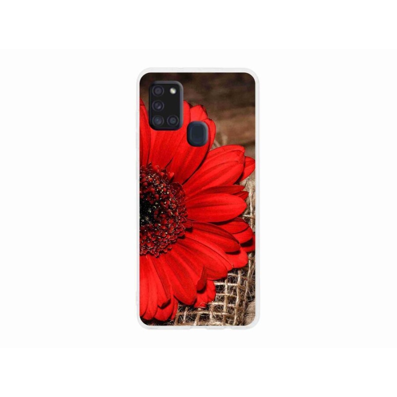 Gélový kryt mmCase na mobil Samsung Galaxy A21s - gerbera