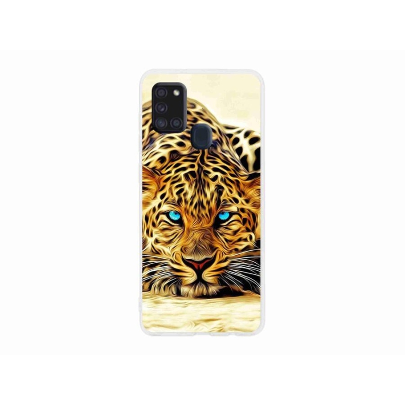 Gélový kryt mmCase na mobil Samsung Galaxy A21s - kreslený tiger