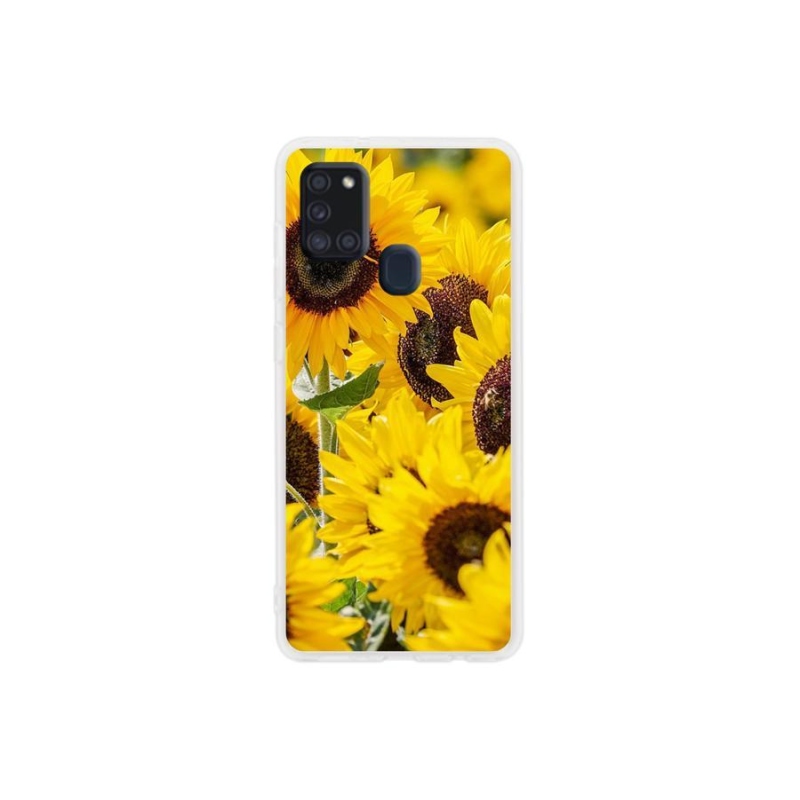 Gélový kryt mmCase na mobil Samsung Galaxy A21s - slnečnica