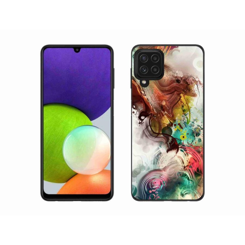 Gélový kryt mmCase na mobil Samsung Galaxy A22 4G - abstrakt 1