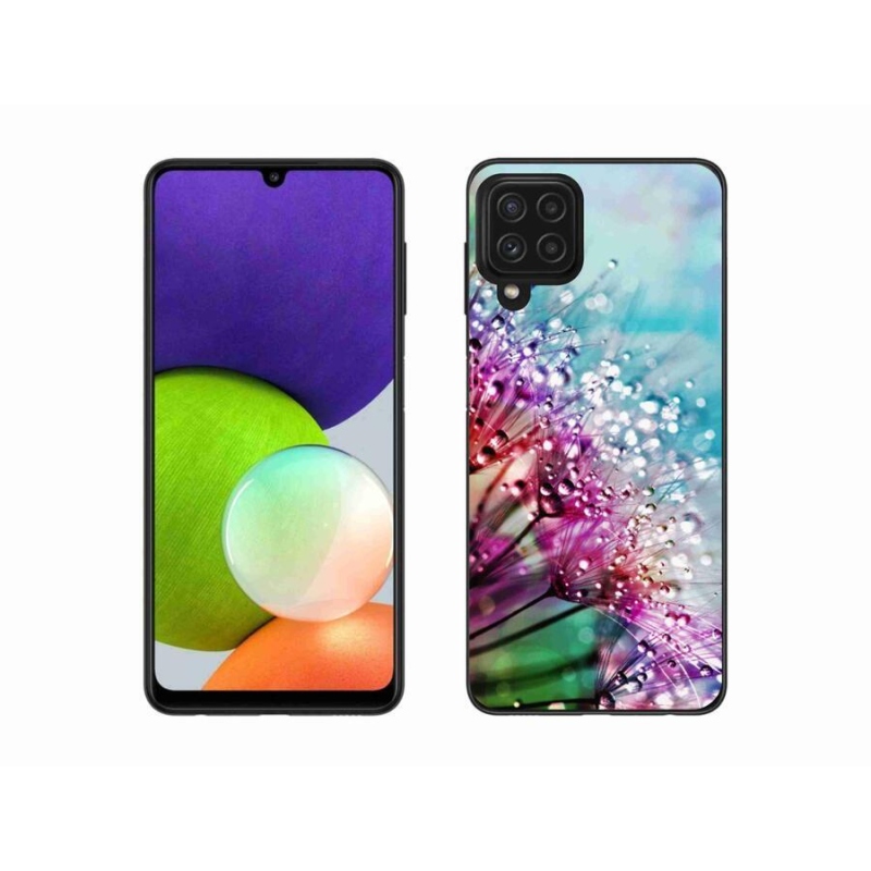 Gélový kryt mmCase na mobil Samsung Galaxy A22 4G - farebné kvety