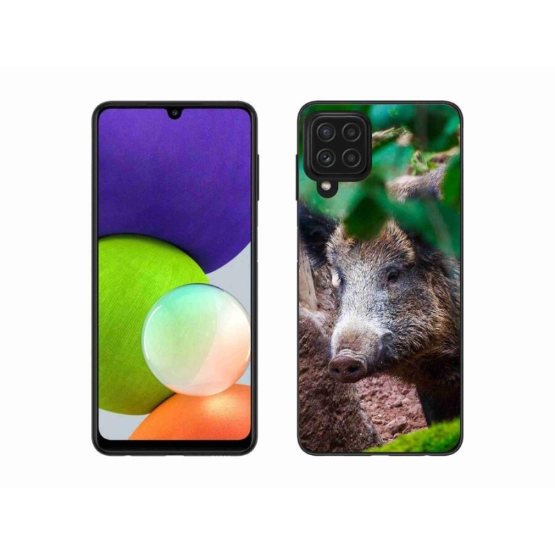 Gélový kryt mmCase na mobil Samsung Galaxy A22 4G - divoké prasa