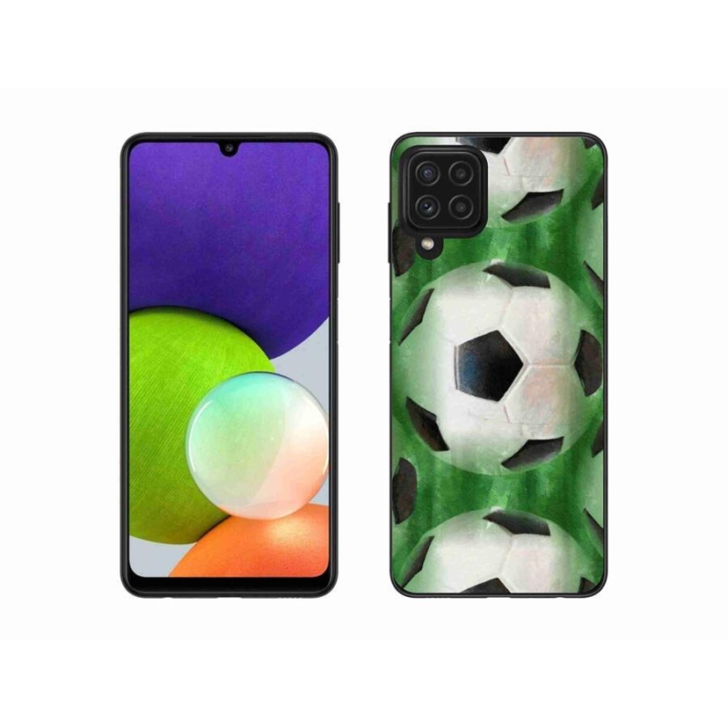 Gélový kryt mmCase na mobil Samsung Galaxy A22 4G - futbalová lopta