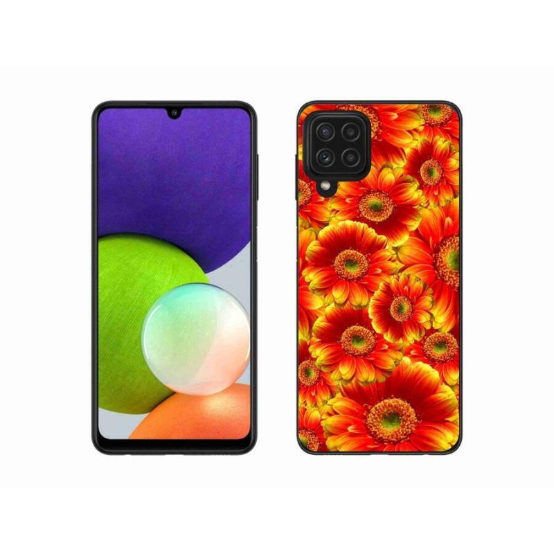 Gélový kryt mmCase na mobil Samsung Galaxy A22 4G - gerbera 1