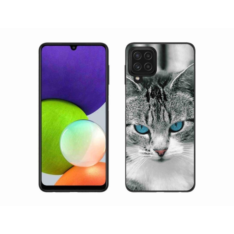 Gélový kryt mmCase na mobil Samsung Galaxy A22 4G - mačacie pohľad 1