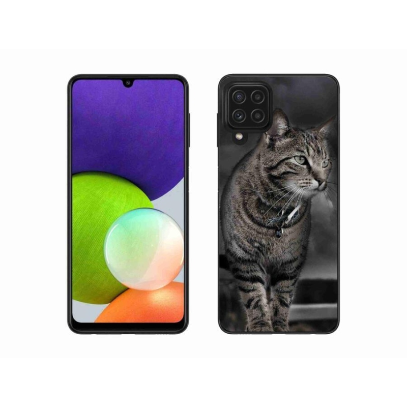 Gélový kryt mmCase na mobil Samsung Galaxy A22 4G - mačka