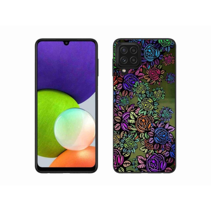 Gélový kryt mmCase na mobil Samsung Galaxy A22 4G - kvety 6