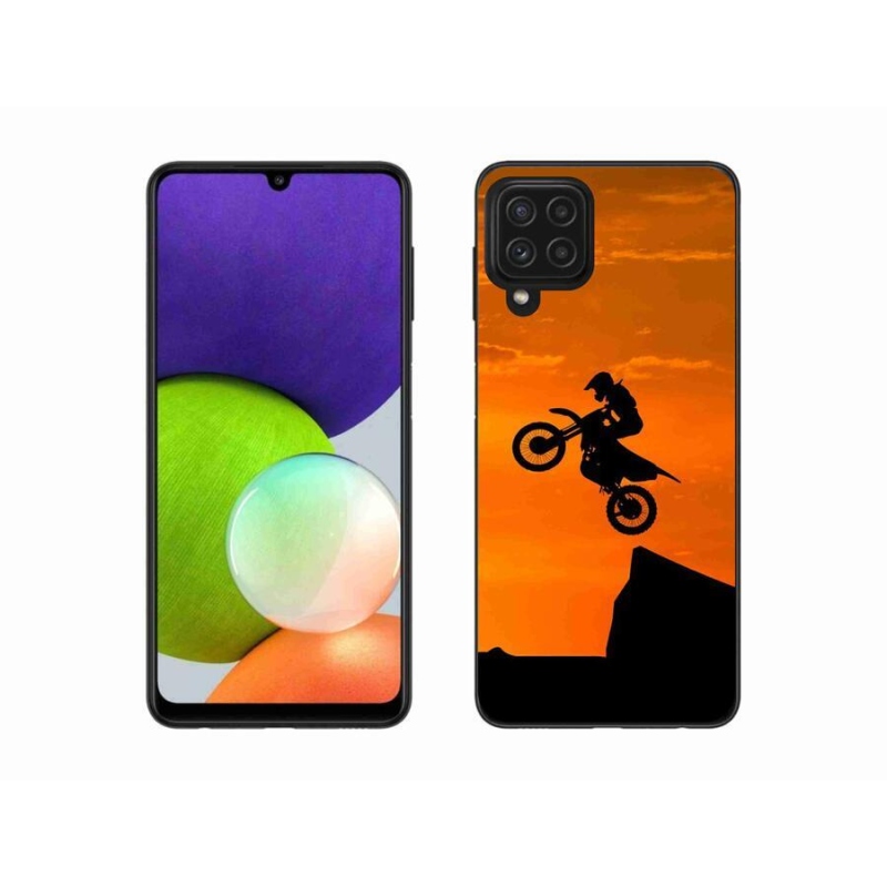 Gélový kryt mmCase na mobil Samsung Galaxy A22 4G - motocross