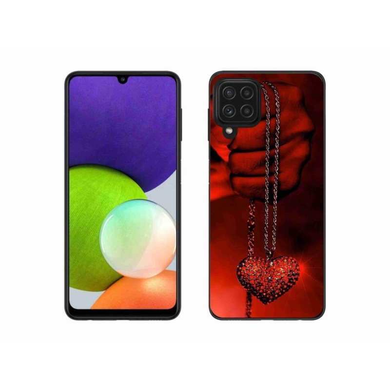 Gélový kryt mmCase na mobil Samsung Galaxy A22 4G - náhrdelník