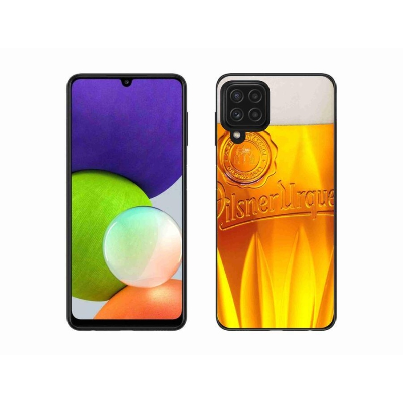 Gélový kryt mmCase na mobil Samsung Galaxy A22 4G - pivo