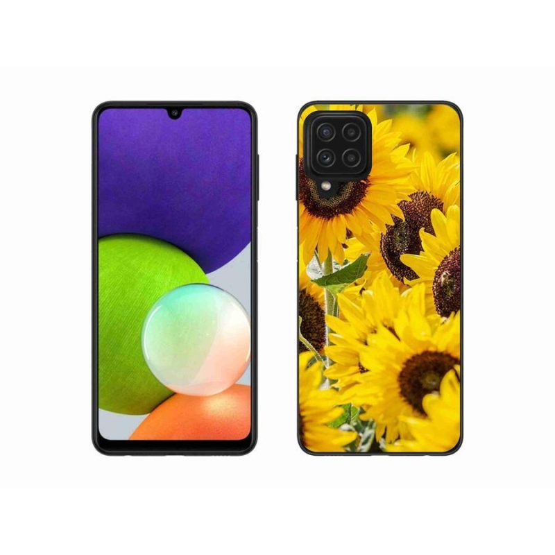 Gélový kryt mmCase na mobil Samsung Galaxy A22 4G - slnečnica