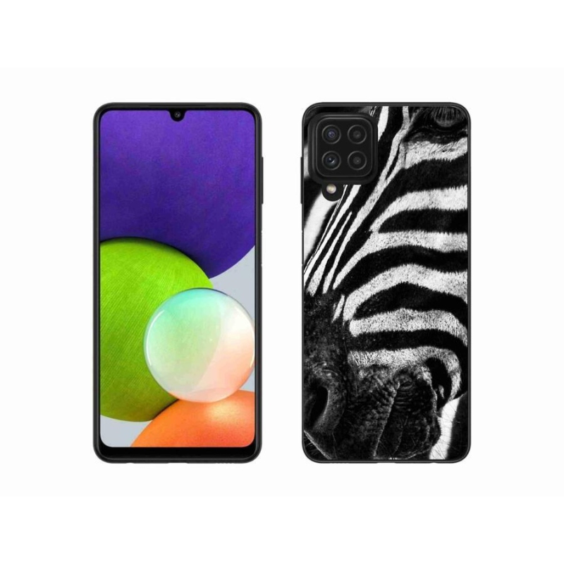 Gélový kryt mmCase na mobil Samsung Galaxy A22 4G - zebra
