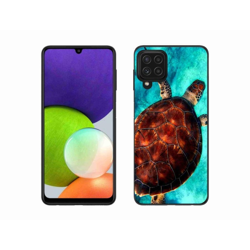 Gélový kryt mmCase na mobil Samsung Galaxy A22 4G - korytnačka